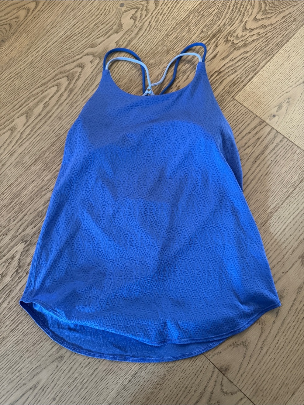 Blue Womens Strappy Tank Top
